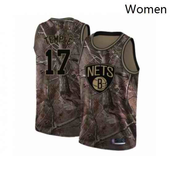 Womens Brooklyn Nets 17 Garrett Temple Swingman Camo Realtree Collection Basketball Jersey